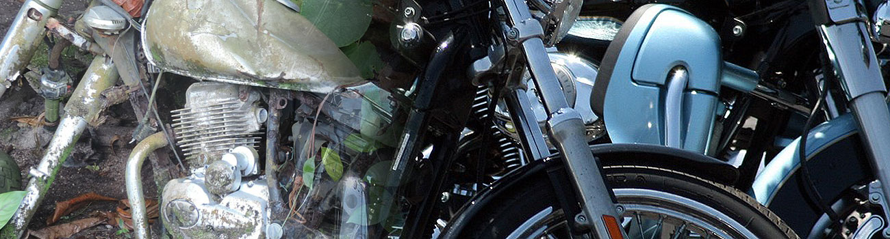 scrap motorbikes service in hampshire, dorset and sussex advertised on this page - this is an illustrative photo